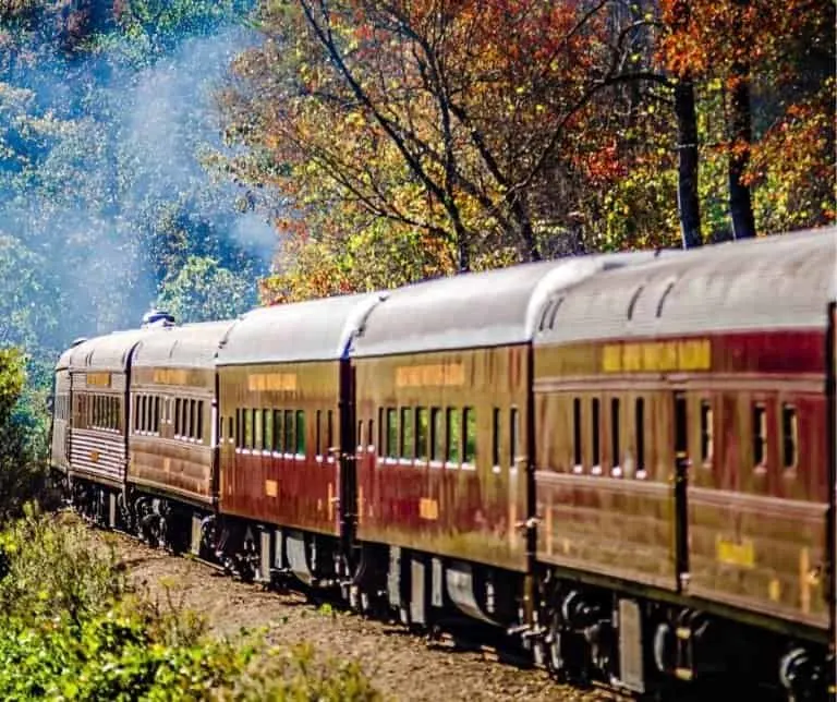 Train ride in Great Smoky Mountains