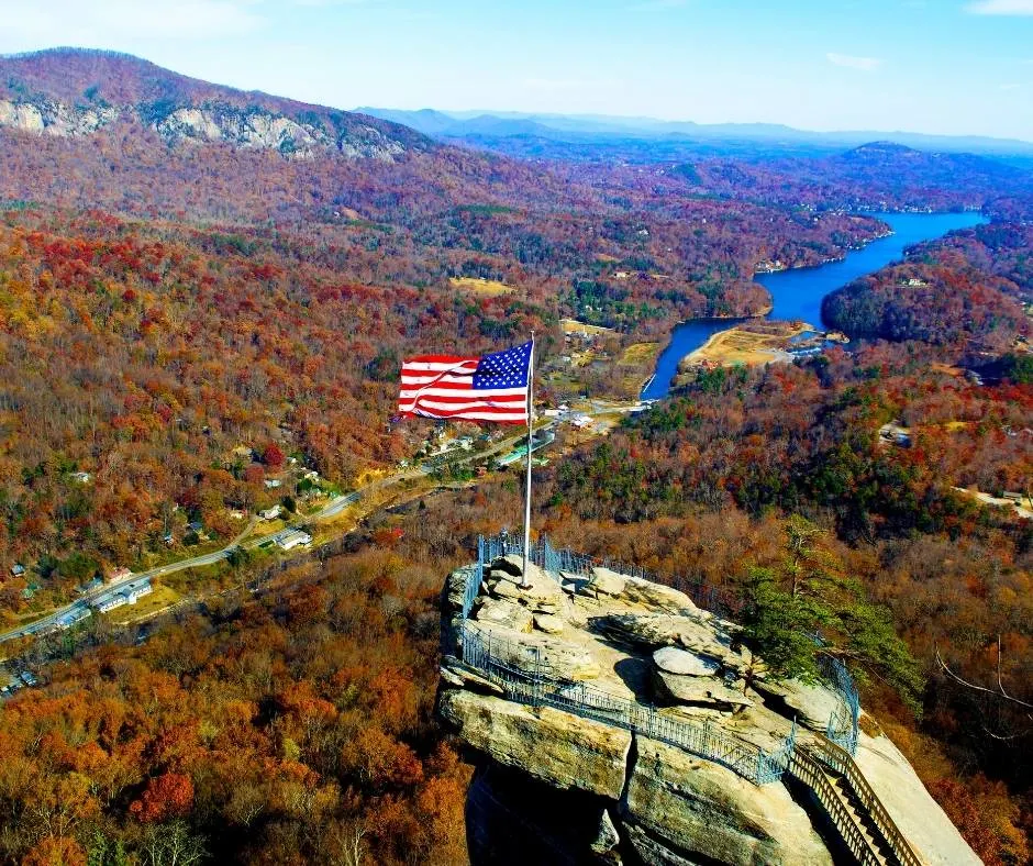 Chimney Rock in North Carolina