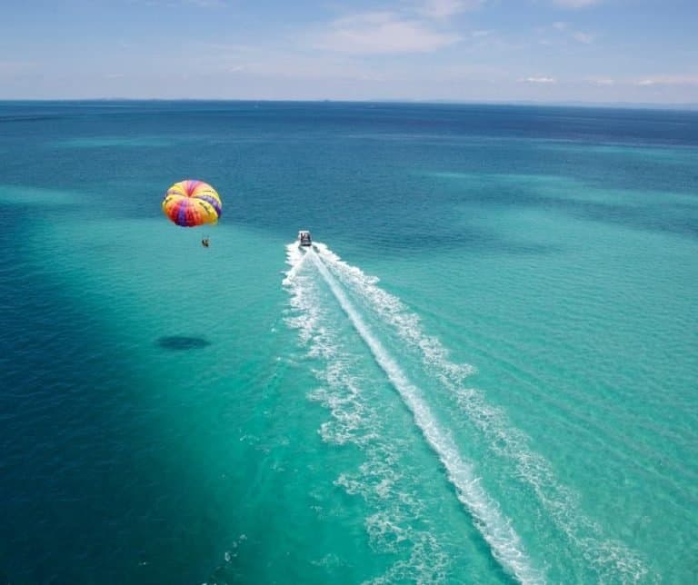 Parasailing in Turks and Caicos