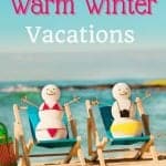 Warm winter vacation in the US