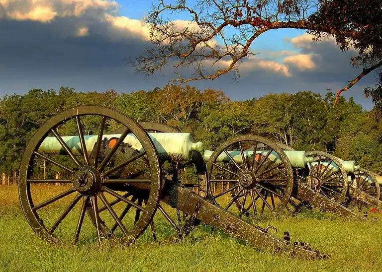 Cannon row at Chickamauga Chattanooga National Military Park