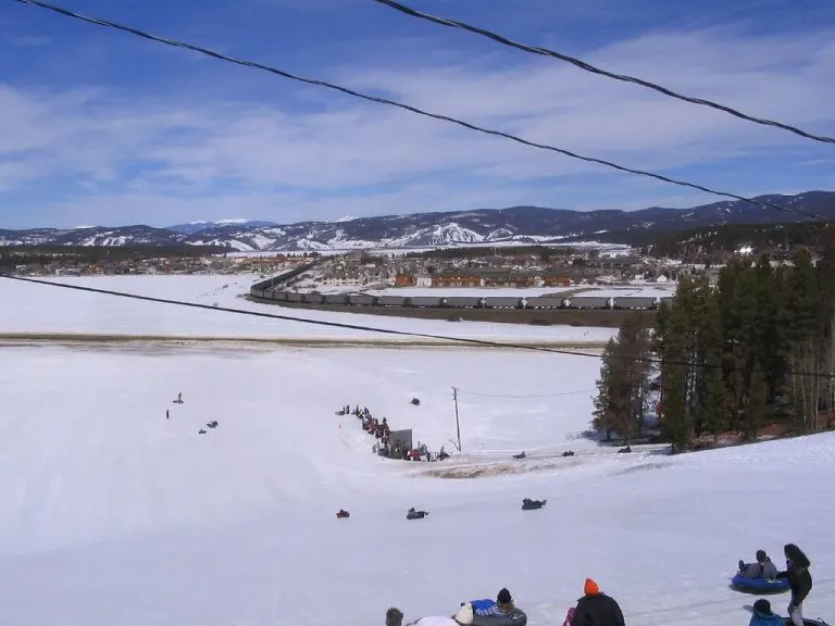 Fraser Tubing Hill is a great place to go snow tubing in Colorado