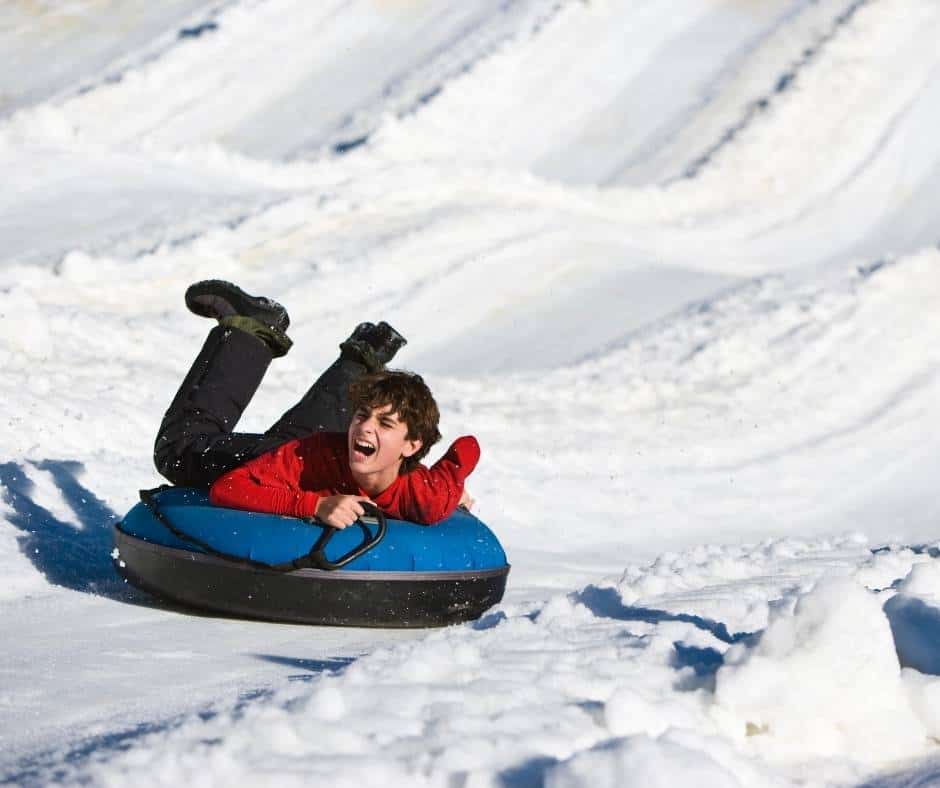 Snow tubing in Winter Park is fun