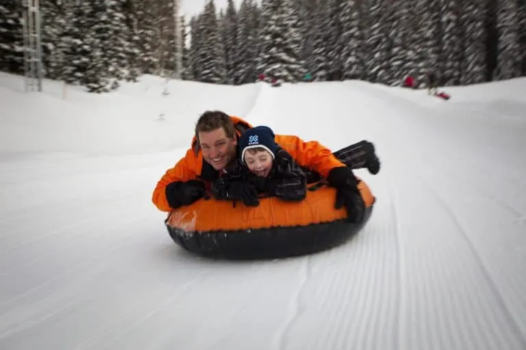 some of the best snow tubing in Colorado can be found at Aspen Snowmass