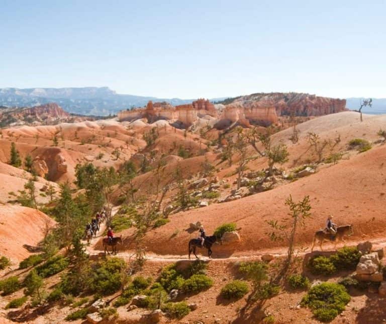 Horseback riding in Bryce Canyon National park