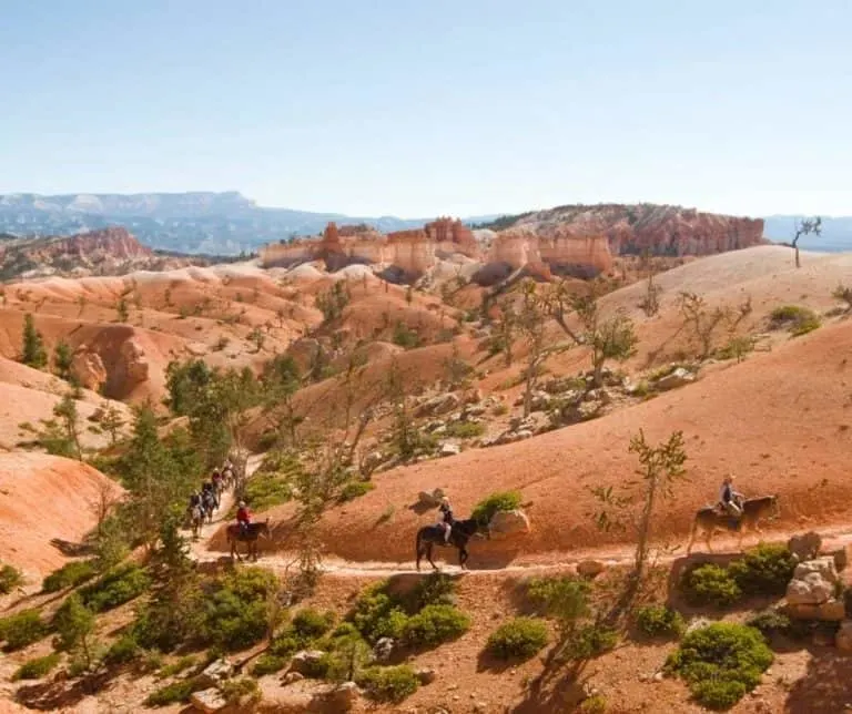 Horseback riding in Bryce Canyon National park