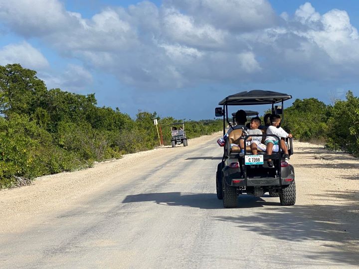 Golf carts in San Pedro Belize