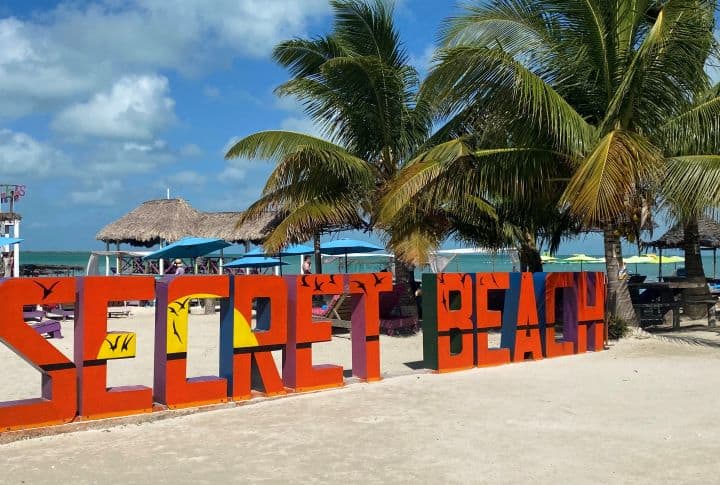 Visiting Secret Beach is one of the best things to do in San Pedro, Belize
