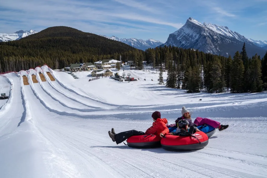 Snow Tubing in Banff