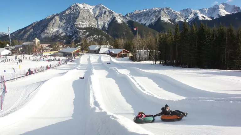 Nakiska Ski Resort Tubing near Banff