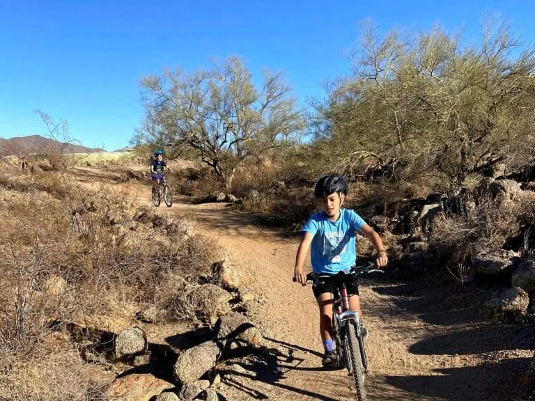 Mountain biking at Desert Trails Bike Park