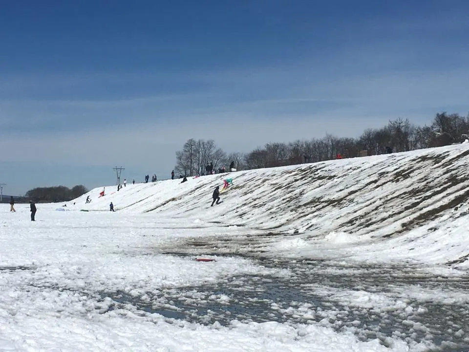 Fort Mott State Park Sledding