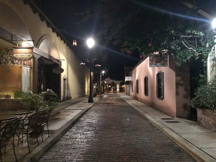 Great Things to do in St. Augustine with Kids aviles street at night
