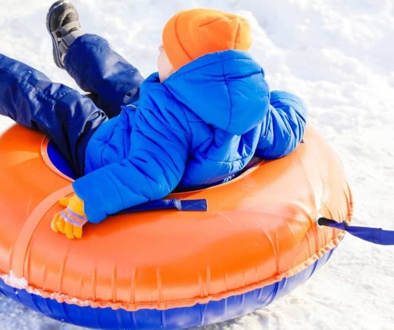 snow tubing is fun for families