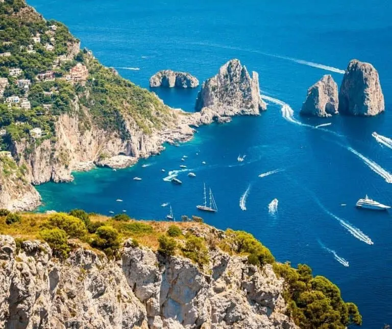 Island of Capri in Italy