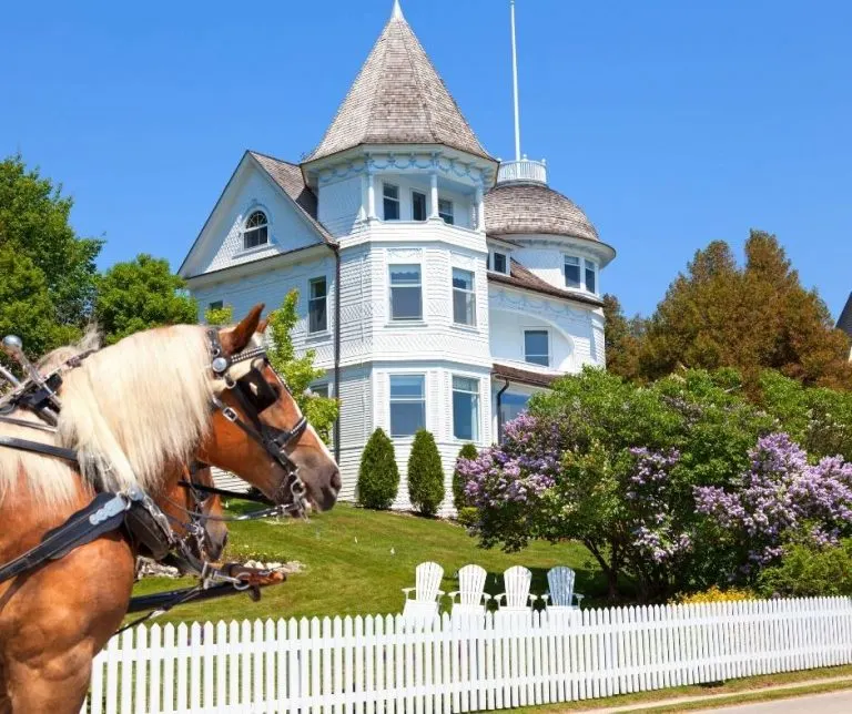 Mackinac Island in Michigan is a great destination for families