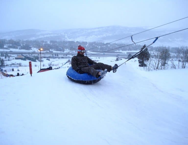 One of the best things to do in Park CIty in winter is go tubing at Woodward park City