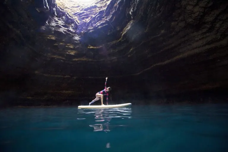 Yoga paddling near Park City