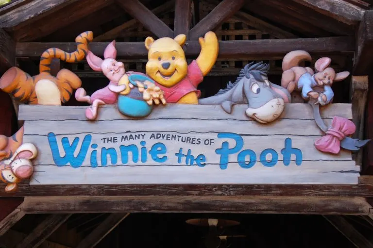 The Many Adventures of Winnie the Pooh is one of the best Disneyland Rides for toddlers