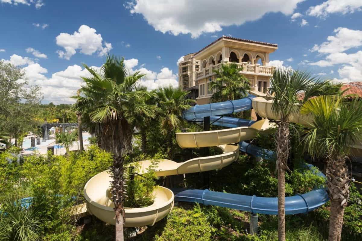 The 13 Best Hotel Pools In Orlando For Families In 2024   Four Season Orlando Water Slide 1200x800 