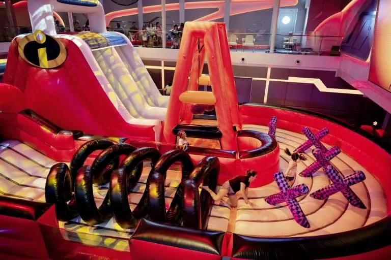 Inflatible Obstacle Course on a Disney Cruise