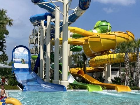 The 13 Best Hotel Pools In Orlando For Families In 2024   Orlando World Center Marriott Water Slides 480x360 