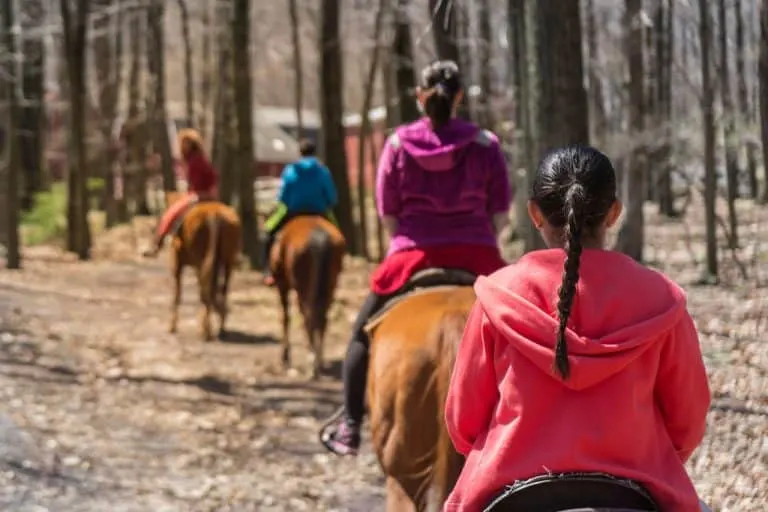 Horseback riding in the Poconos