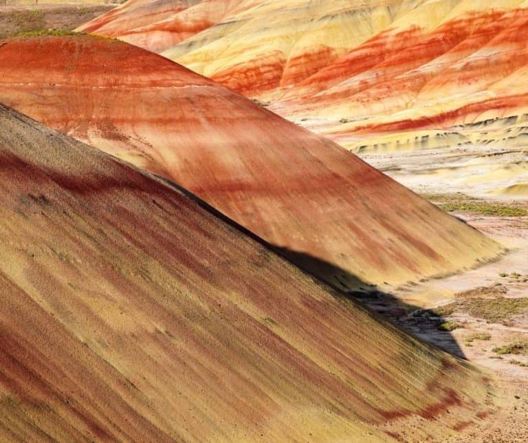 Painted Hills in the John Day Fossil Beds National Monument is one of the Oregon national parks