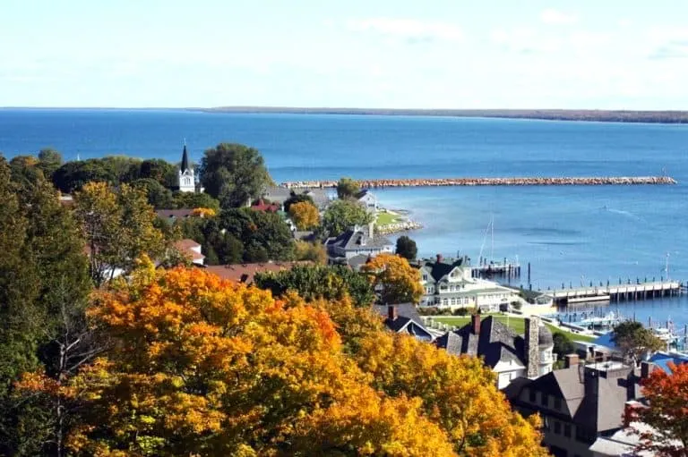 Macknac Island in the fall