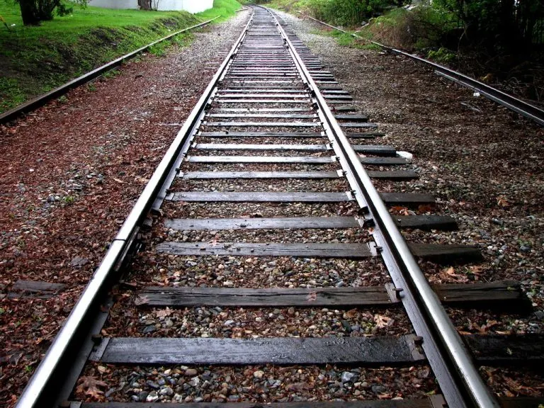 Train tracks in Middlebury Vermont