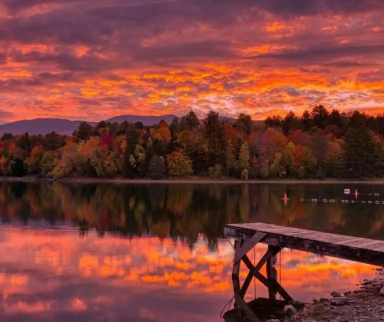 Waterbury Reservoir in Vermont