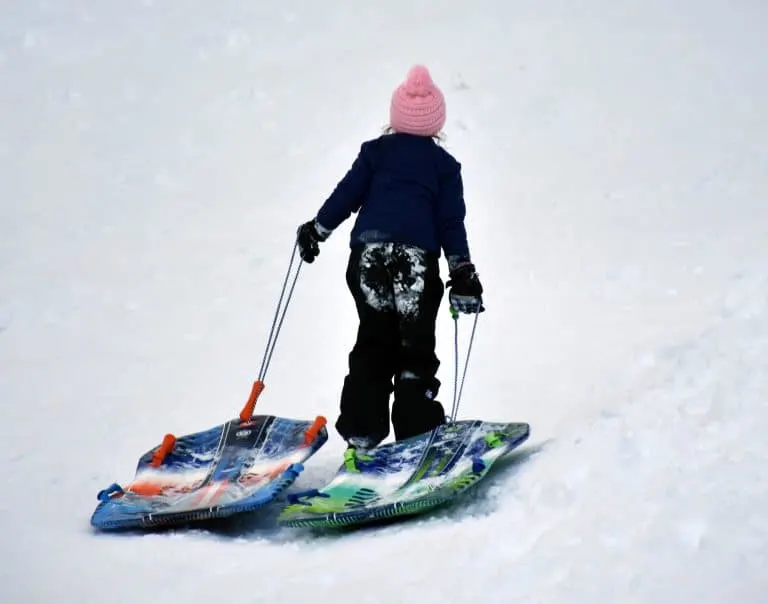 Sledding in the Williams Ranger District in Arizona