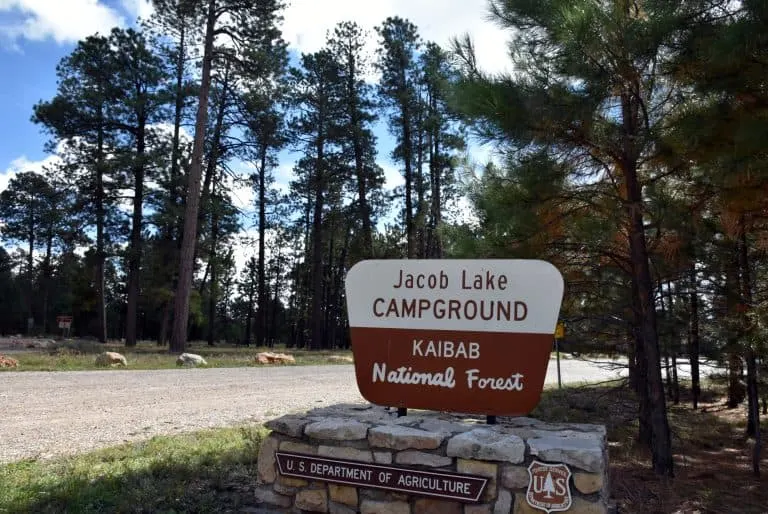 Jacob Lake is an Arizona Mountain town near the north rim of the Grand Canyon