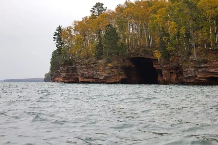 Apostle Islands in Wisconsin during the fall