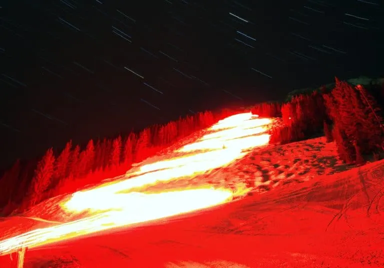 Mt. Norquay torch parade in Banff