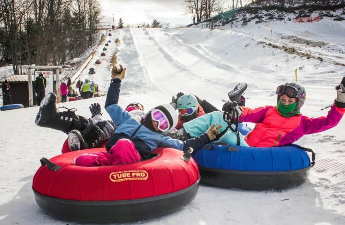 Snow Tubing In Michigan- 13 Super Spots For Winter Fun!