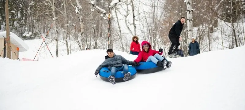 Michigan Technological University snow tubing at Mont Ripley