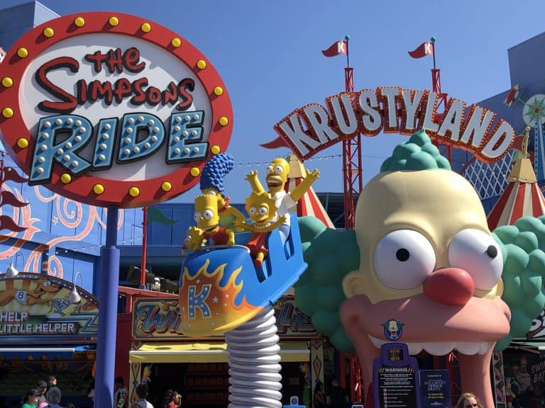 The Simpsons Ride entrance