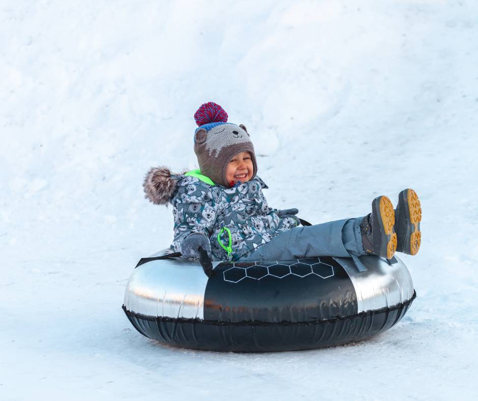 Snow tubing can be found at Flat Iron Mesa Park in Sandy, UT