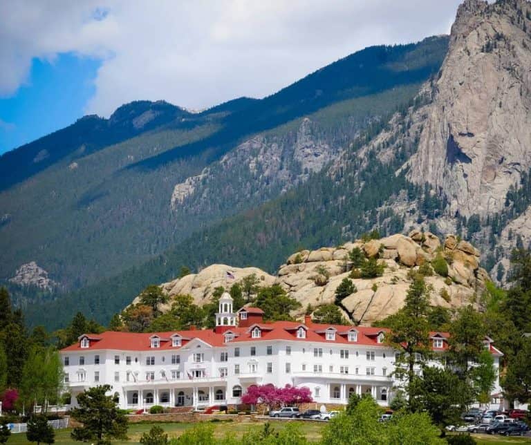 Stanley Hotel in Estes Park, one of the best mountain towns in Colorado
