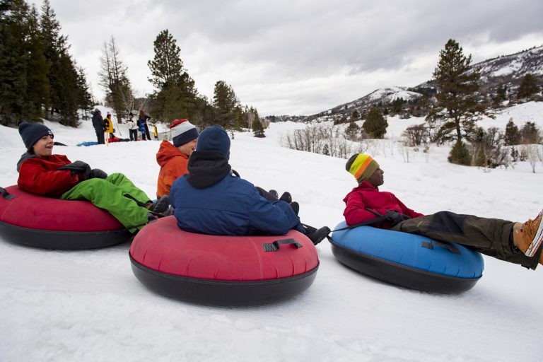 Some of the best snow tubing in Utah can be found at Woodward Park City