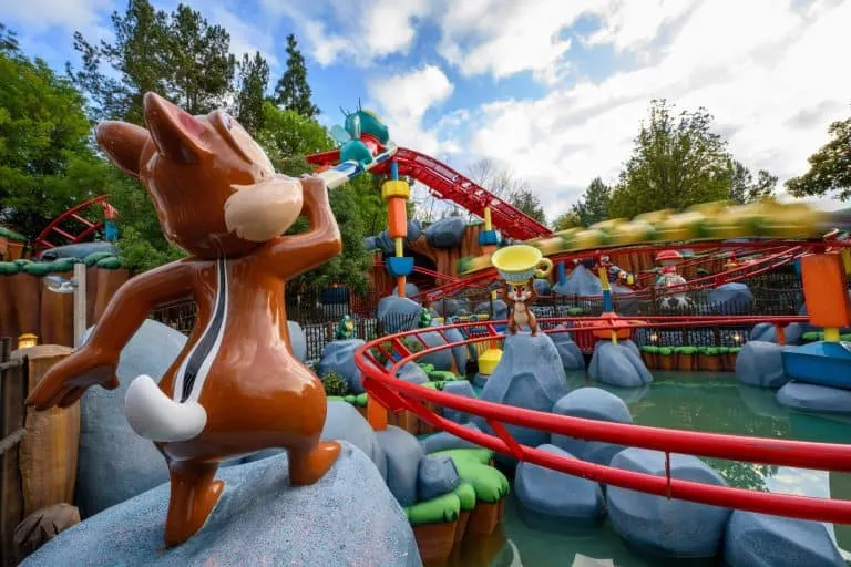 CHip n Dale at their coaster.