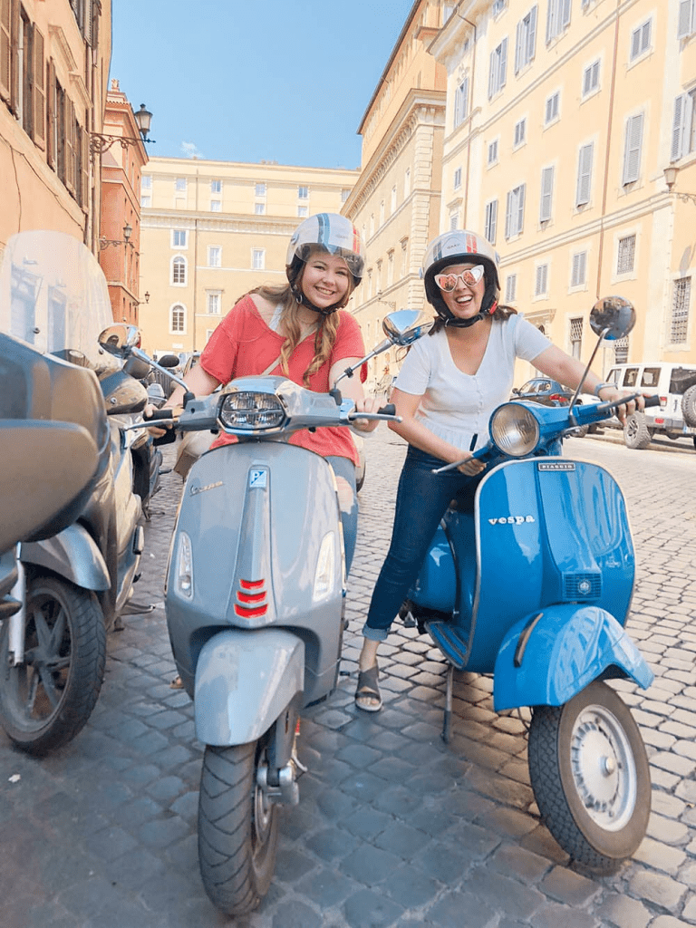 Rome with teens should include a Vespa tour