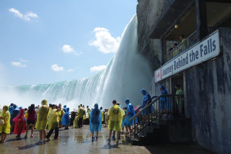 Journey Behind the Falls is one of the best things to do in Niagara Falls with kids