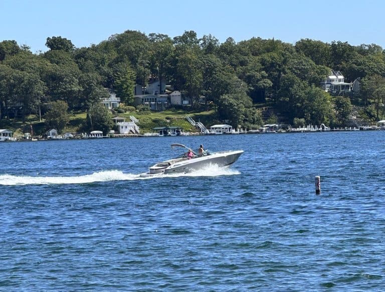 Boat on Lake Geneva