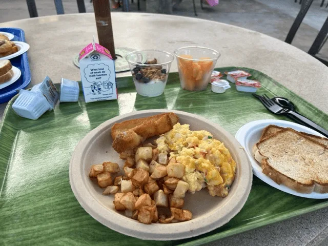 Breakfast at Discovery Cove