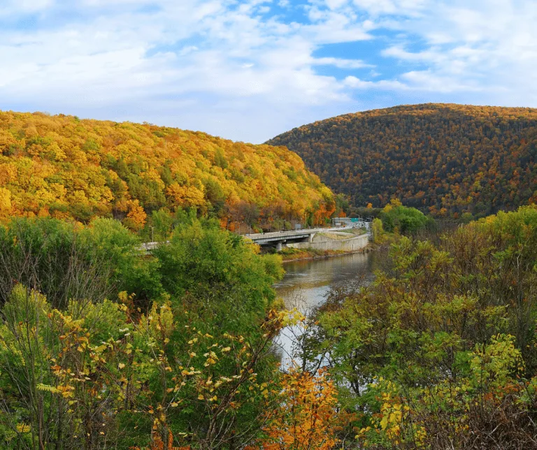 Delaware Water Gap in Fall