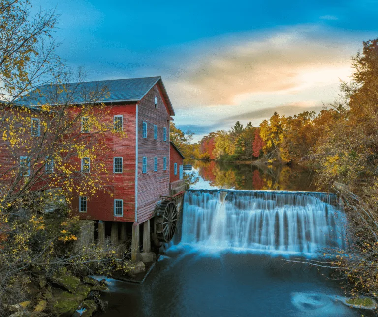 Dells Grist Mill in Autumn