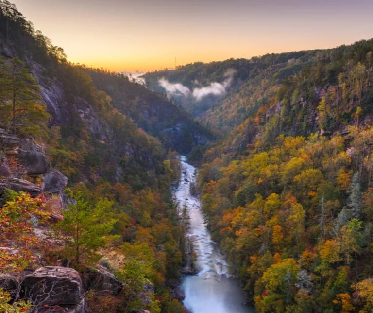 Tallulah Gorge in the fall