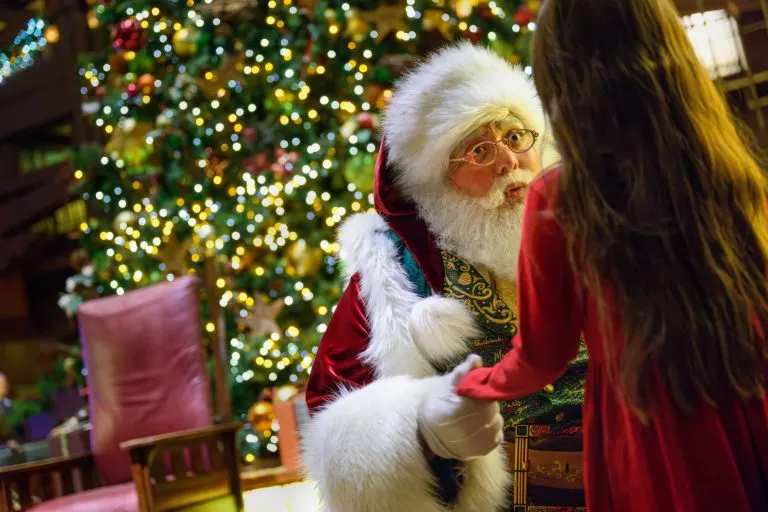 Meeting Santa at Disneyland